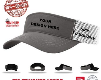 Custom Embroidered Richardson 712 Trucker Visor: Personalized Text/Logo