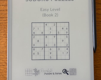 Easy Sudoku Puzzle Book for Adults: Relaxing Number Puzzles (Printable & Tablet Format)
