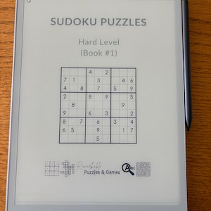 Hard Sudoku Puzzle Book for Adults: Expert-Level Brain Games (Print Ready + Digital Tablet)