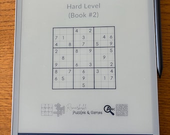 Hard Sudoku Puzzle Book for Adults: 50 Number Challenges (Printable PDF)