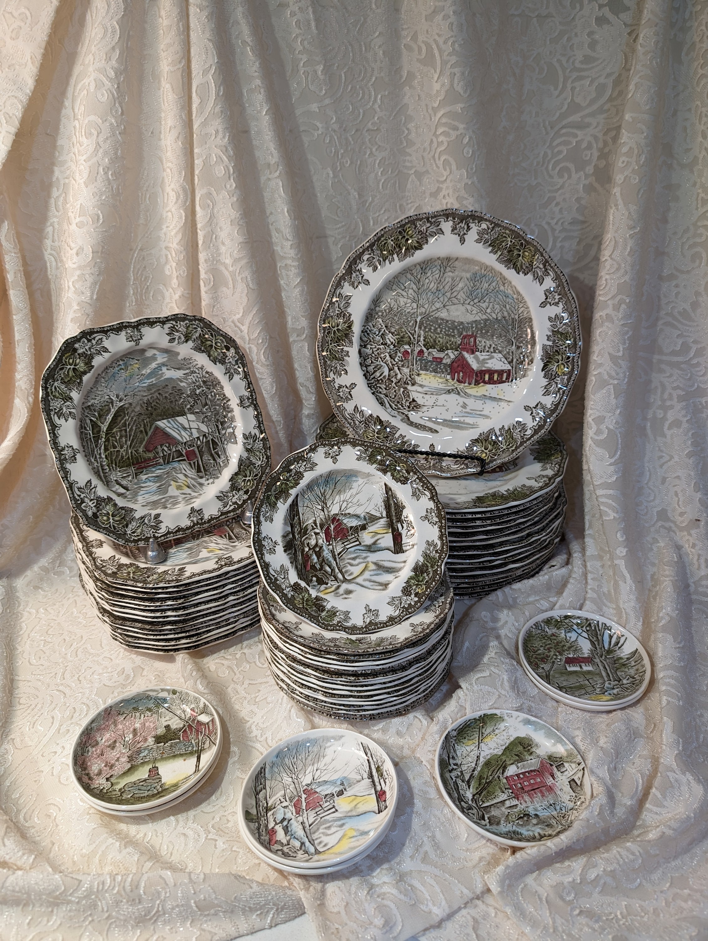 Friendly Village by Johnson Brothers Assorted Plates (the School