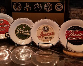 Eddie Bauer Retro Beer Sandwich Plates. Price is per plate.