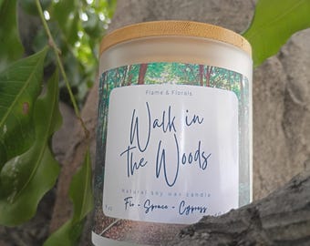 Walk in the Woods, Scented Candle, Fir and Spruce, forest candle