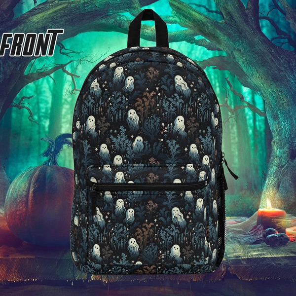 Haunted Ghost Backpack (AOP) - popular right now - Best Selling Etsy - Spooky fashion - Ttrending now, Trending Right Now