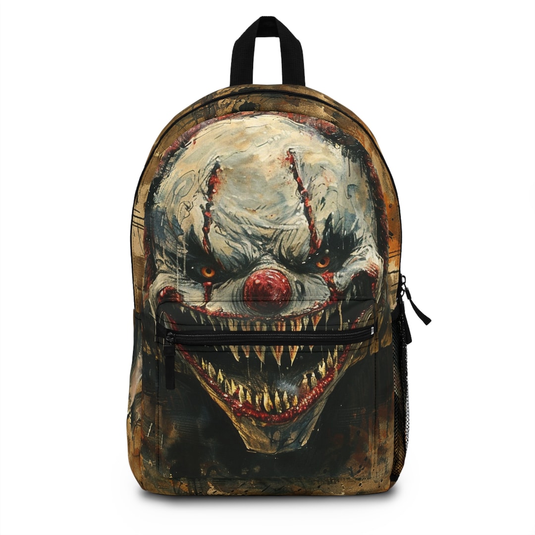 Scary Clown Pattern Print Luggage Cover Protector
