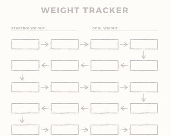 Ästhetischer Gewichtsverlust-Tracker