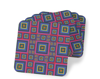 Square Design Coasters (Set of 4)