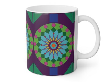 Patterned Ceramic Mug, 11oz