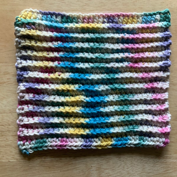 Rainbow washcloth