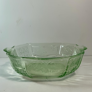 Vintage Anchor Hocking Princess Pattern Uranglas Obstschale 23 cm (Abplatzer)