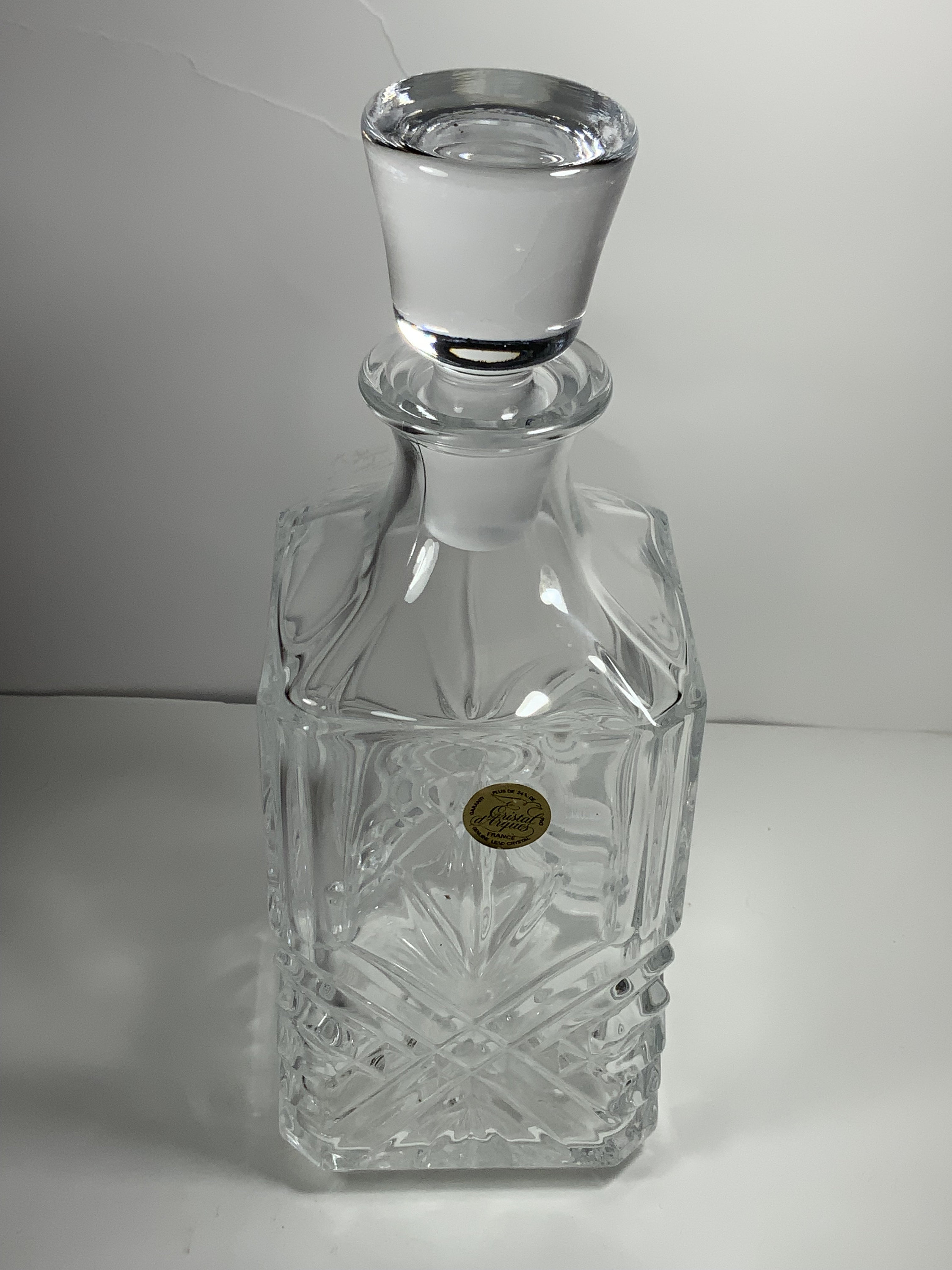 Carafe En Cristal Chivas Regal 25 Ans - Avec Bouchon Et Boîte Vide - Collection