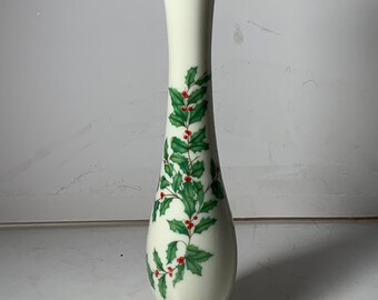 Vintage Lenox Holiday Bud Vase 7.75 in.