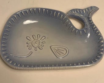 Resin Whale Soap Dish/Trinket Dish 5 in.