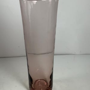 Vintage Handblown Cranberry Glass Bud Vase 8.5 in.