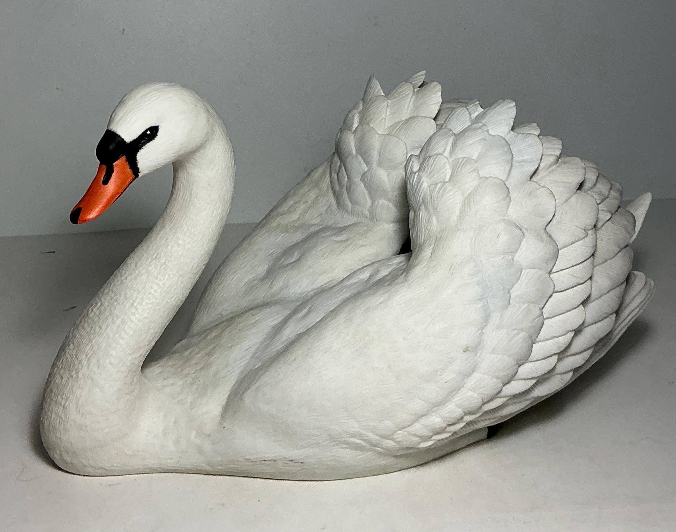 Vintage Porcelain Swan - Etsy