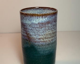 Vintage Art Pottery Makeup Brush Holder 5.25 in.