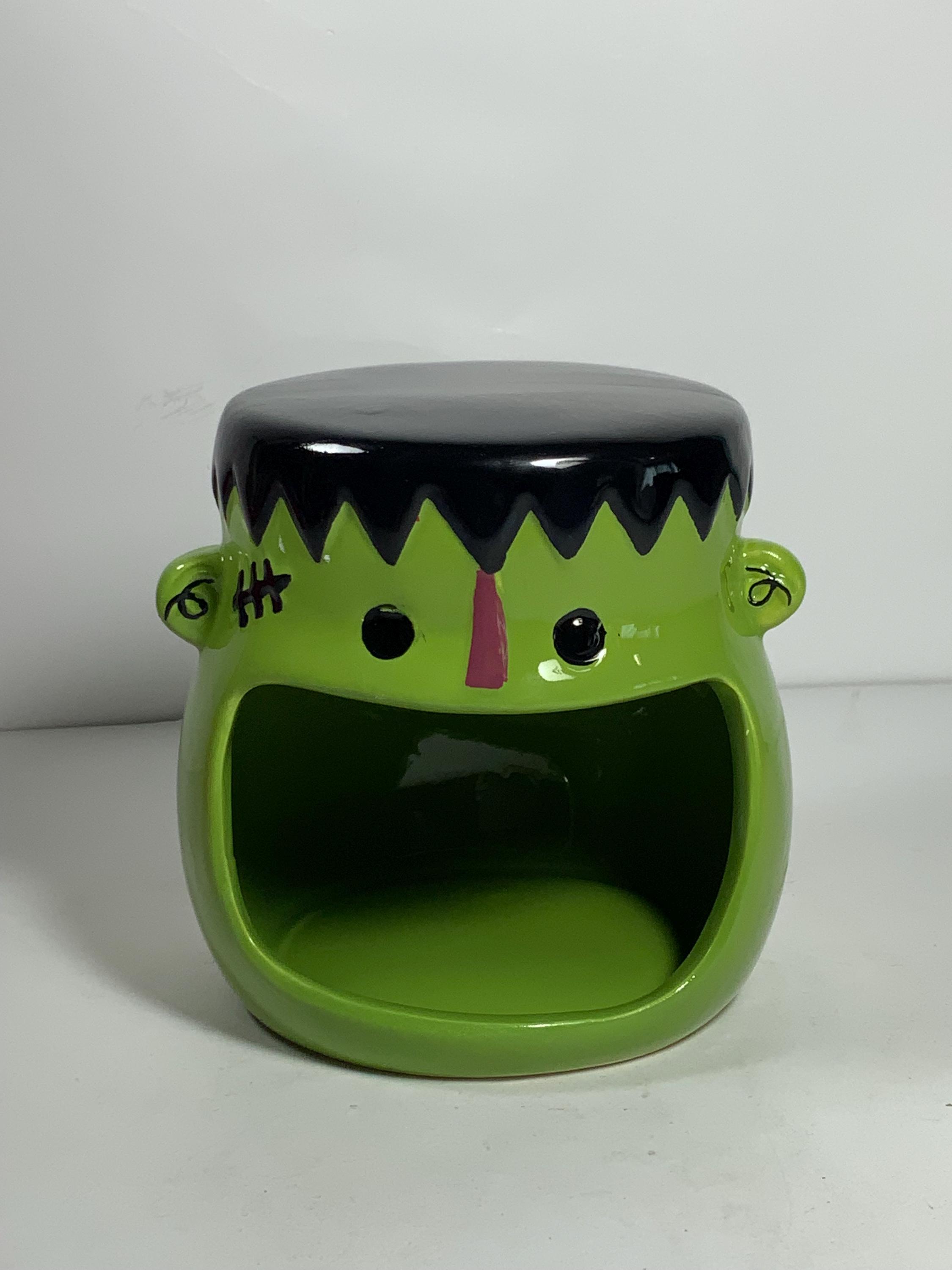 New Classic Ceramic Frankenstein Sponge Holder Votive Candleholder