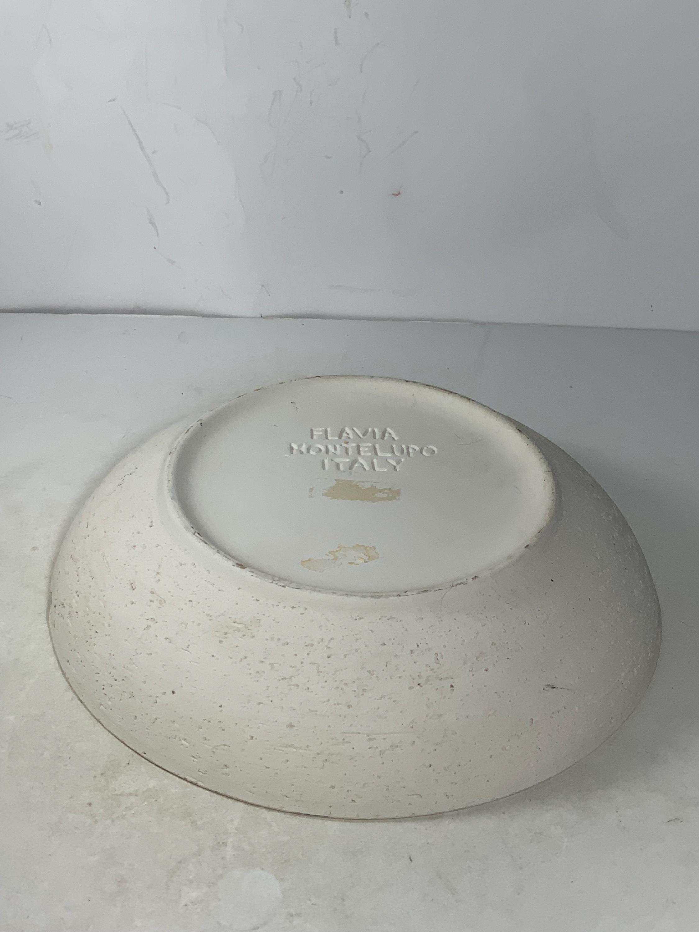 Flavia Montelupo Italy Art Pottery Unglazed Ashtray 8.5 In. - Etsy