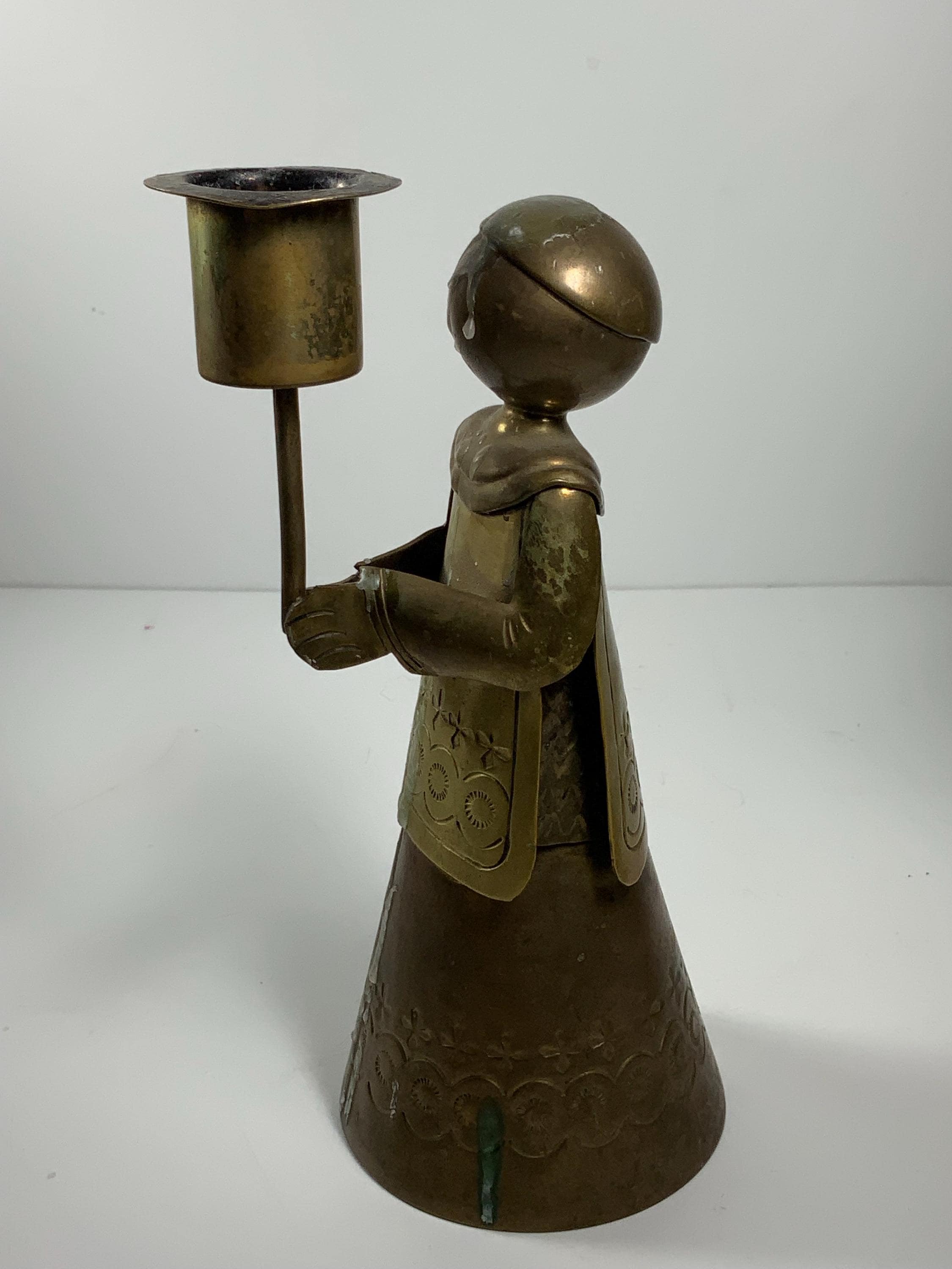 ヴィンテージ 1950 年代 Peggy Page Mexico 真鍮製祭壇ボーイズ