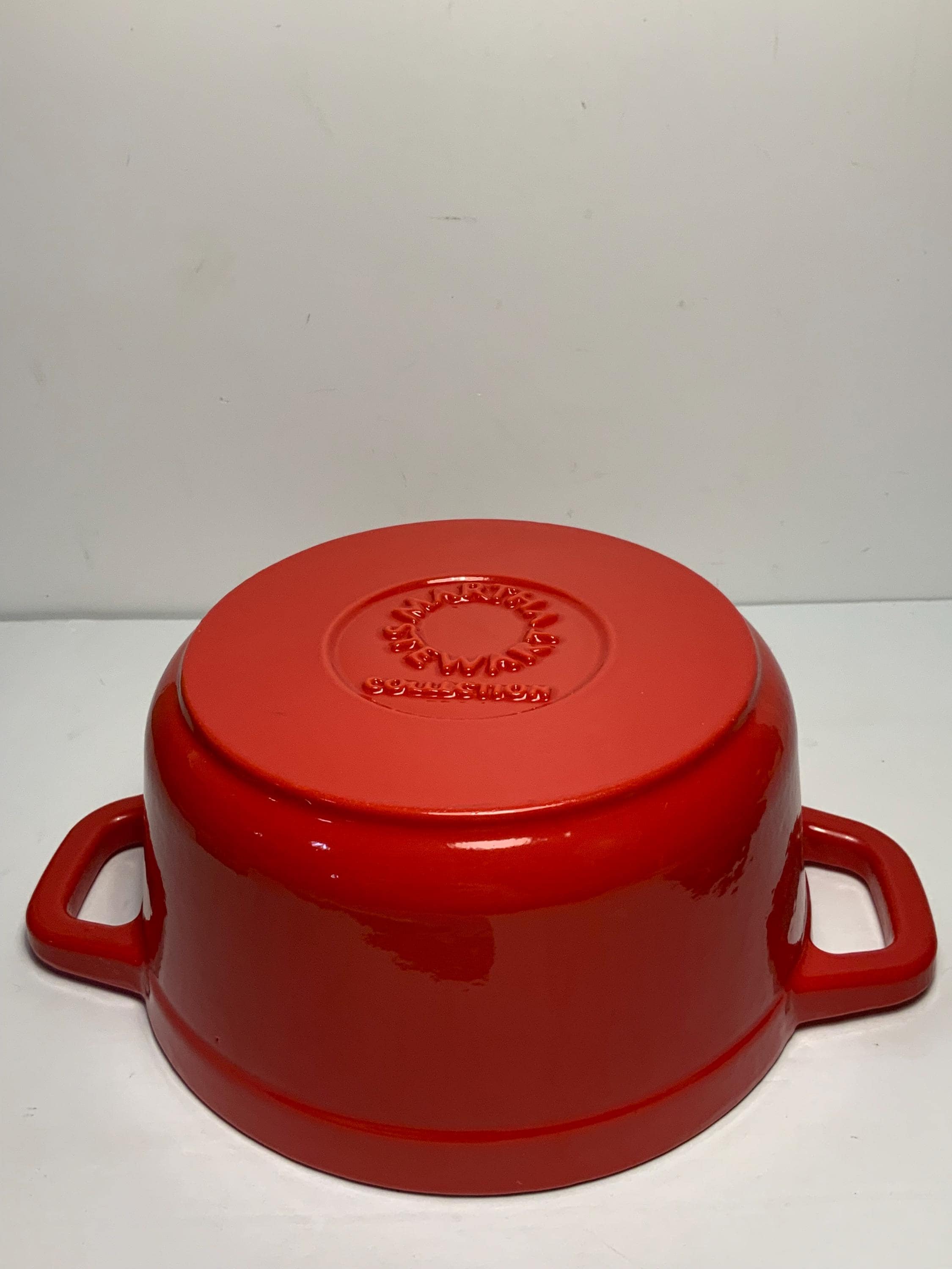 Vintage Martha Stewart Heavy Red Cast Iron Pan & Lid 11 In. - Etsy