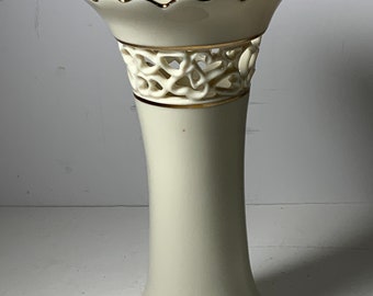 Lenox Porcelain Heart Vase 6 in.