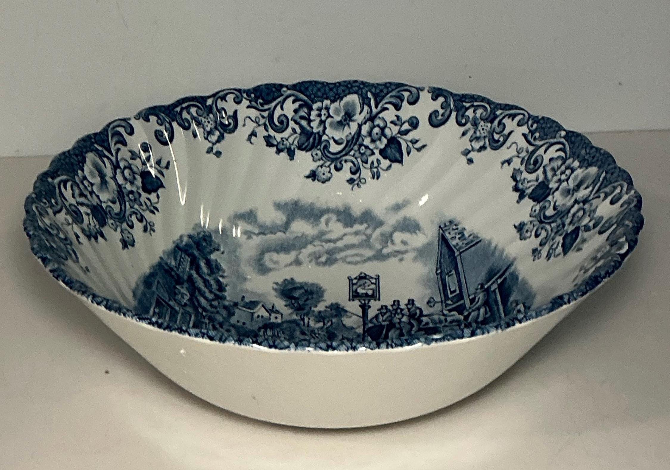 Johnson Brothers Coaching Scene Blue - Etsy
