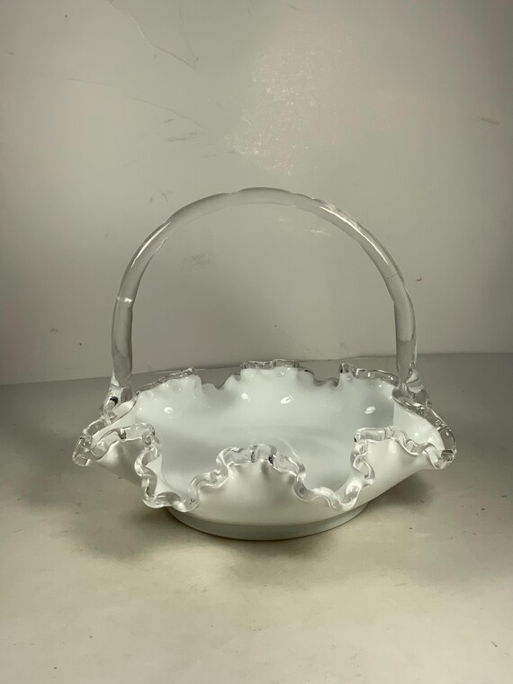 フェントン フリルバスケット(花柄) フェントン Fenton オーバーレイ