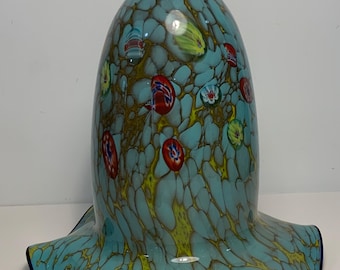 Vintage Murano Kunst Glas Rüschen Lampenschirm 1,5 Zoll Fitter 10 Zoll.