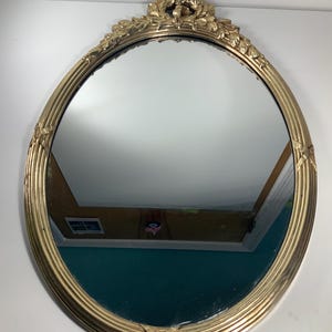 Vintage Syroco Hollywood Regency Gold Mirror 19.5 X 13