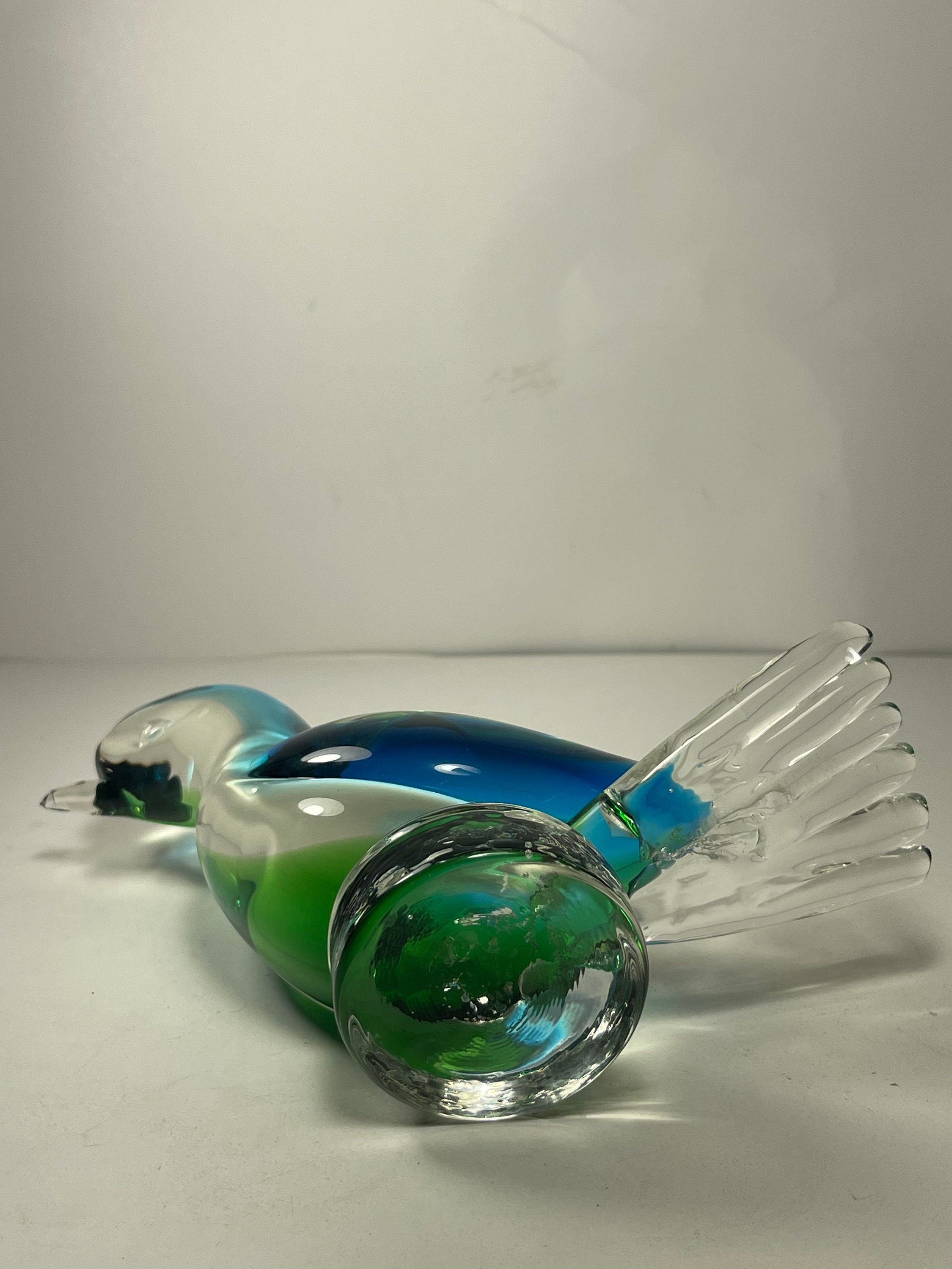ヴィンテージ ムラーノ 手吹きアートガラス 鳩 鳥像 6 インチ。 - Etsy