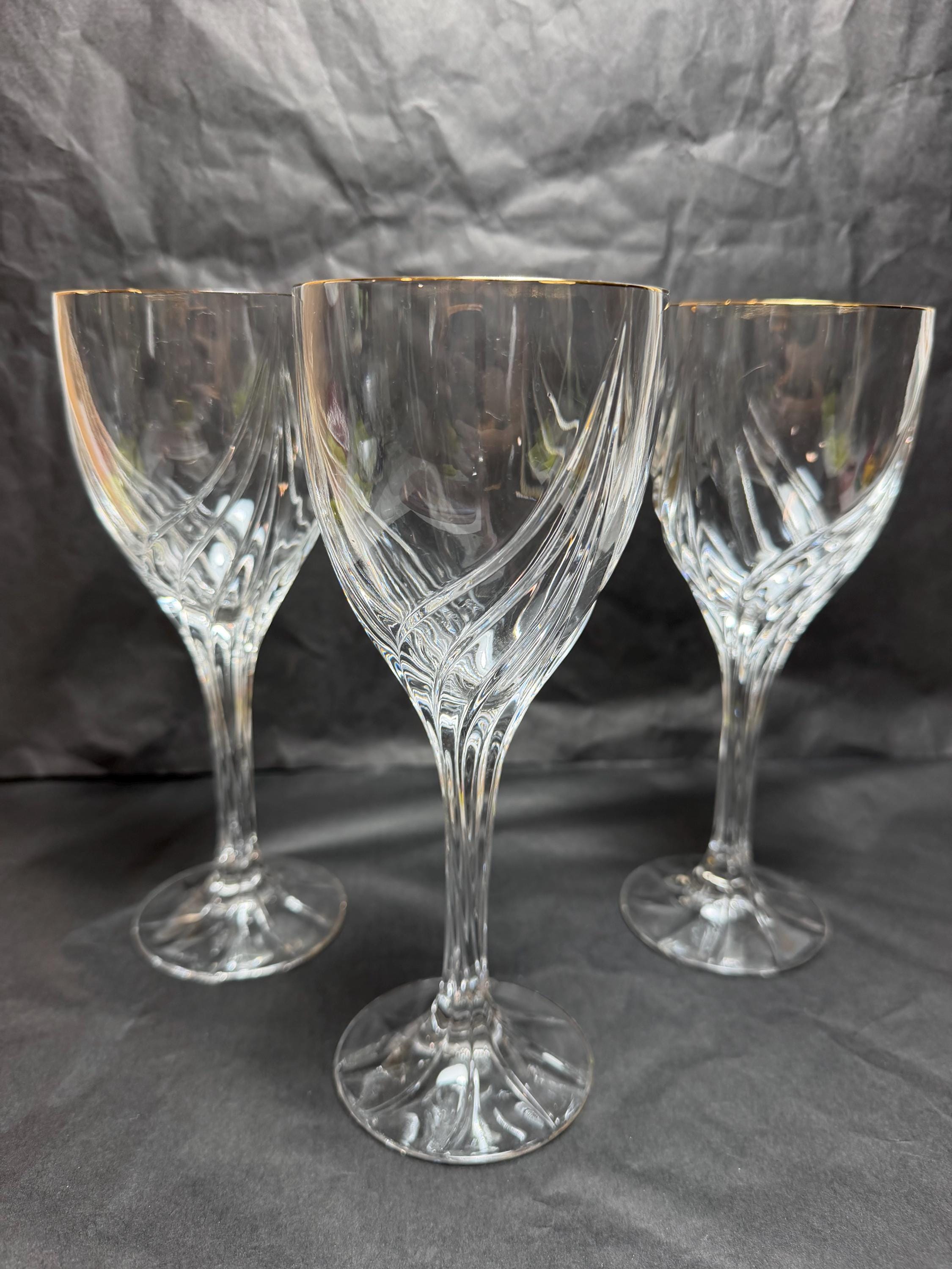 Vintage Crystal Goblets - Etsy