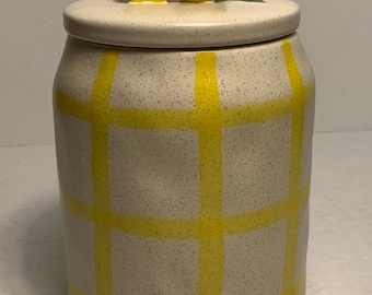 Glass Lemon Keeper: Hand-Painted Kitchen Container with Lid - Etsy
