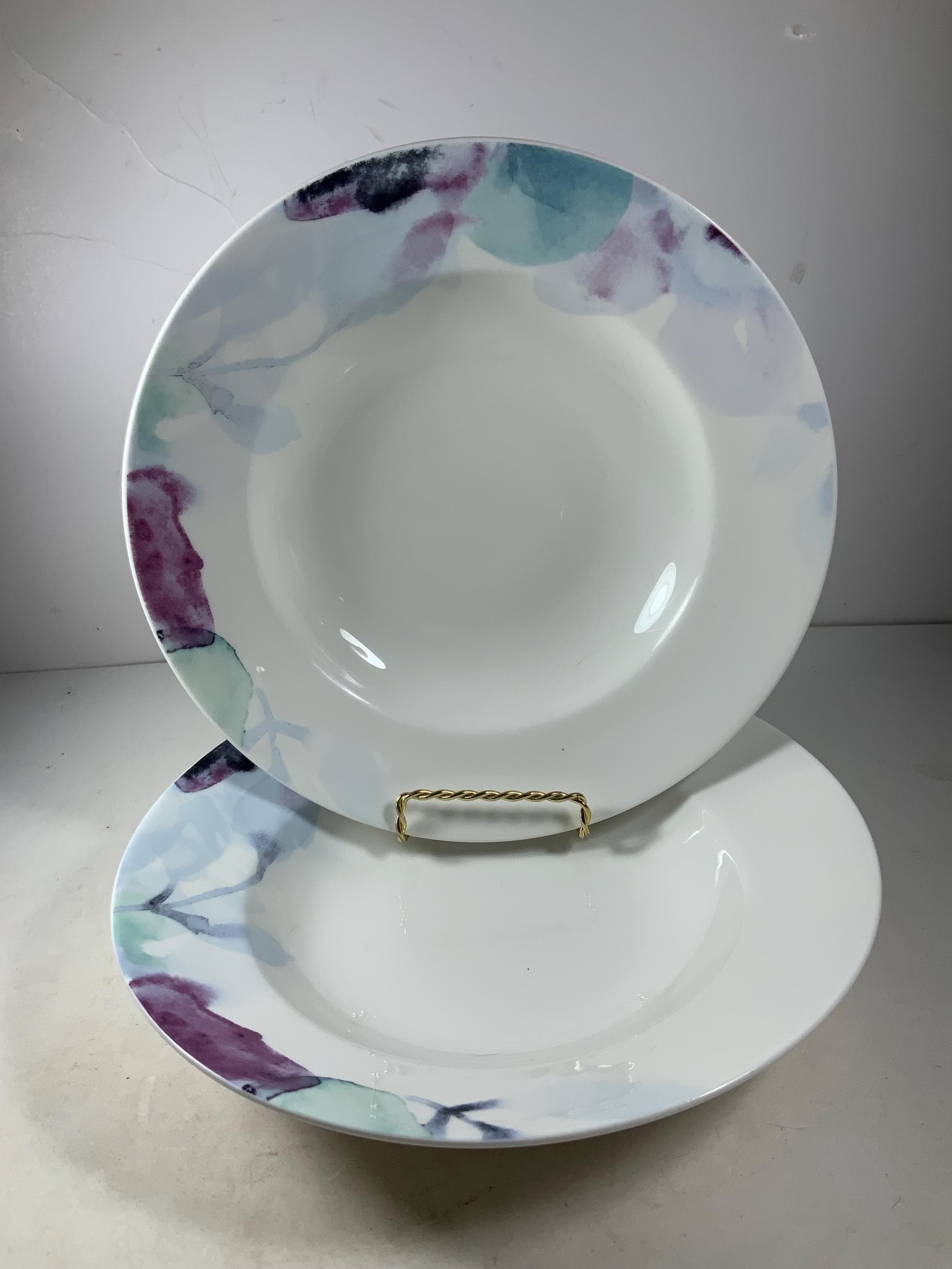 Set of Lenox Indigo Watercolor Floral by Stephanie Ryan Bowls