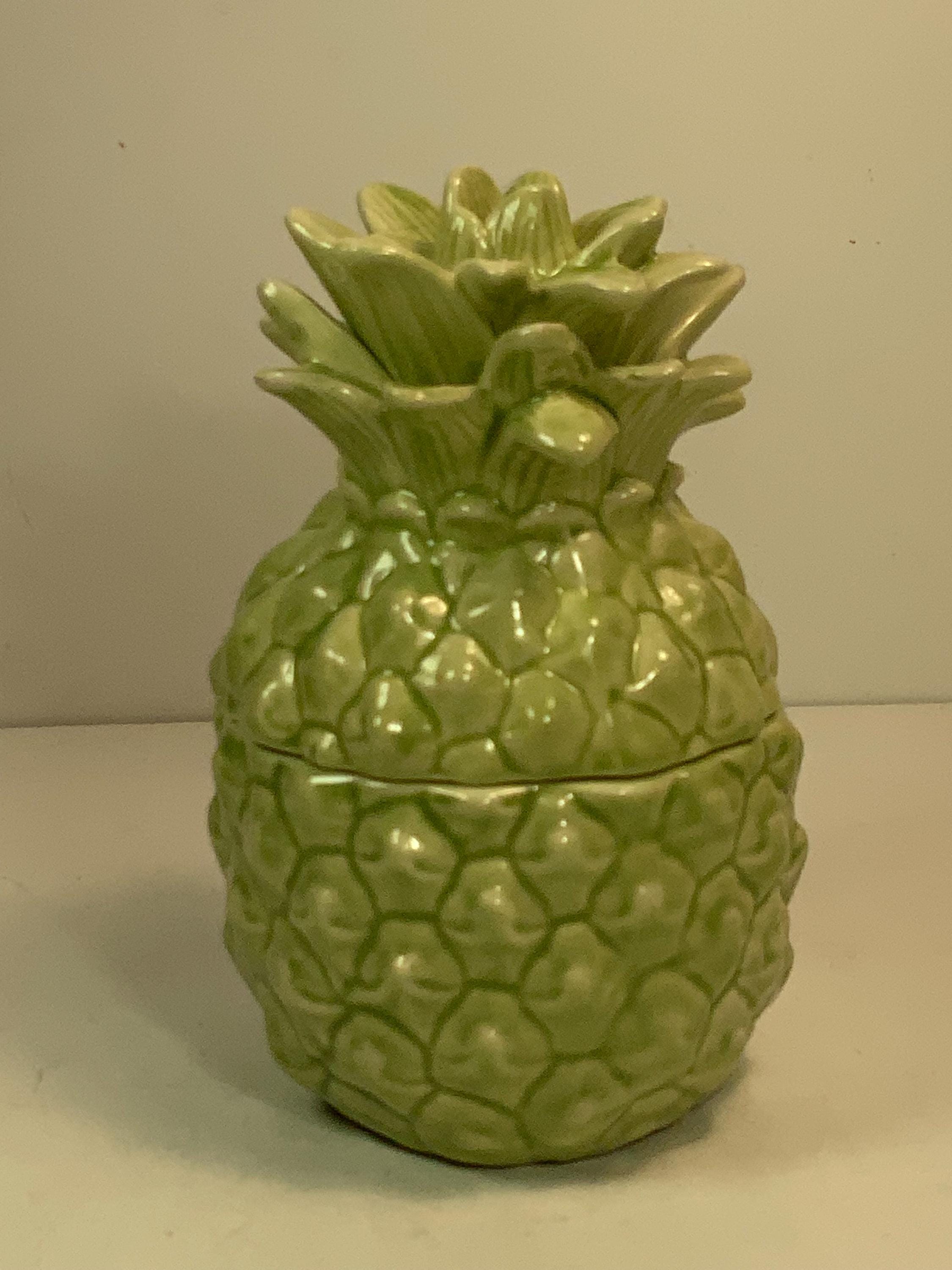 Homeworx by Harry Slatkin Pineapple Colada Green Ceramic Pineapple