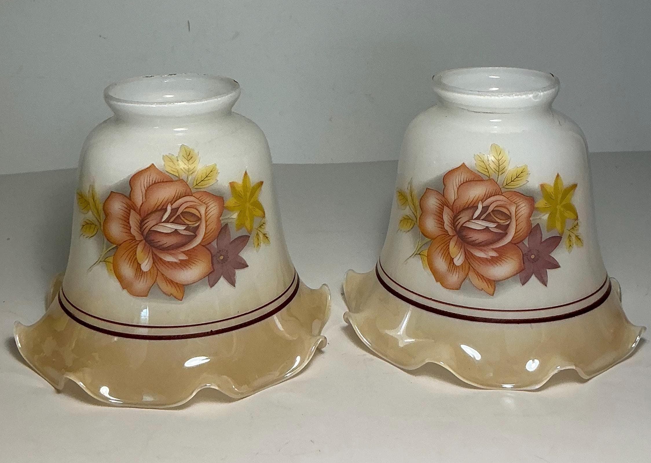 Antique Lamp Painted Roses - Etsy