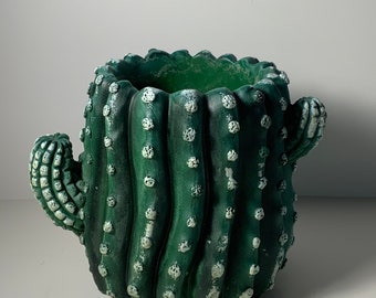 Vintage Heavy Cactus Planter 5 in.