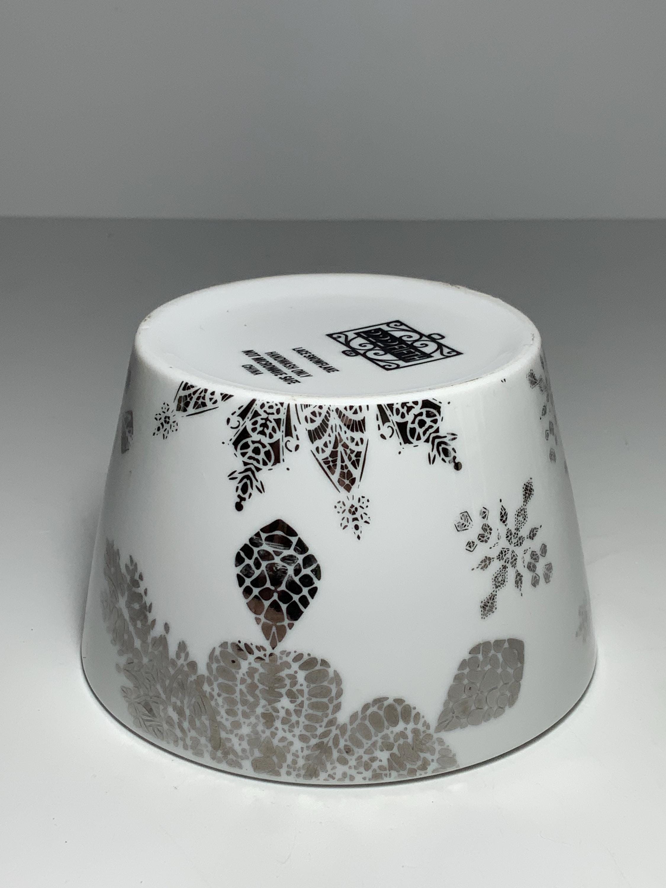 Auanlay Lot De 4 Bols En Céramique 350 Ml - Blanc, Diamètre 11,5 Cm | Pour Petit Déjeuner, Soupe, Dessert, Yaourt | Micro-ondes & Lave-Vaisselle