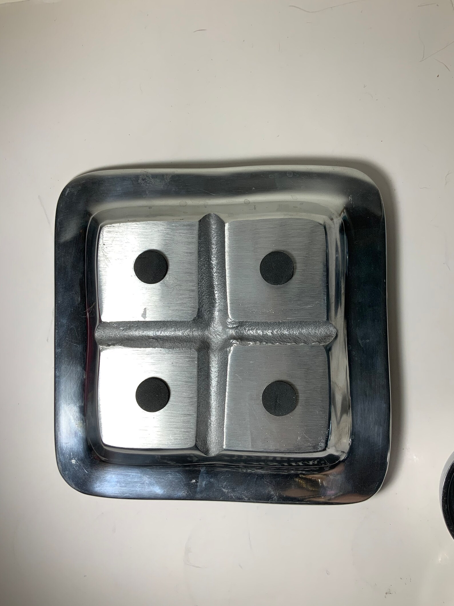 Dary Rees Original Aluminum Segmented Plate With 4 Matching Bowls and 3 ...