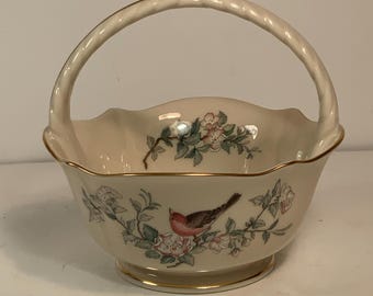 Lenox Fine Porcelain Garden Birds Golden Crowned Kinglet & Red