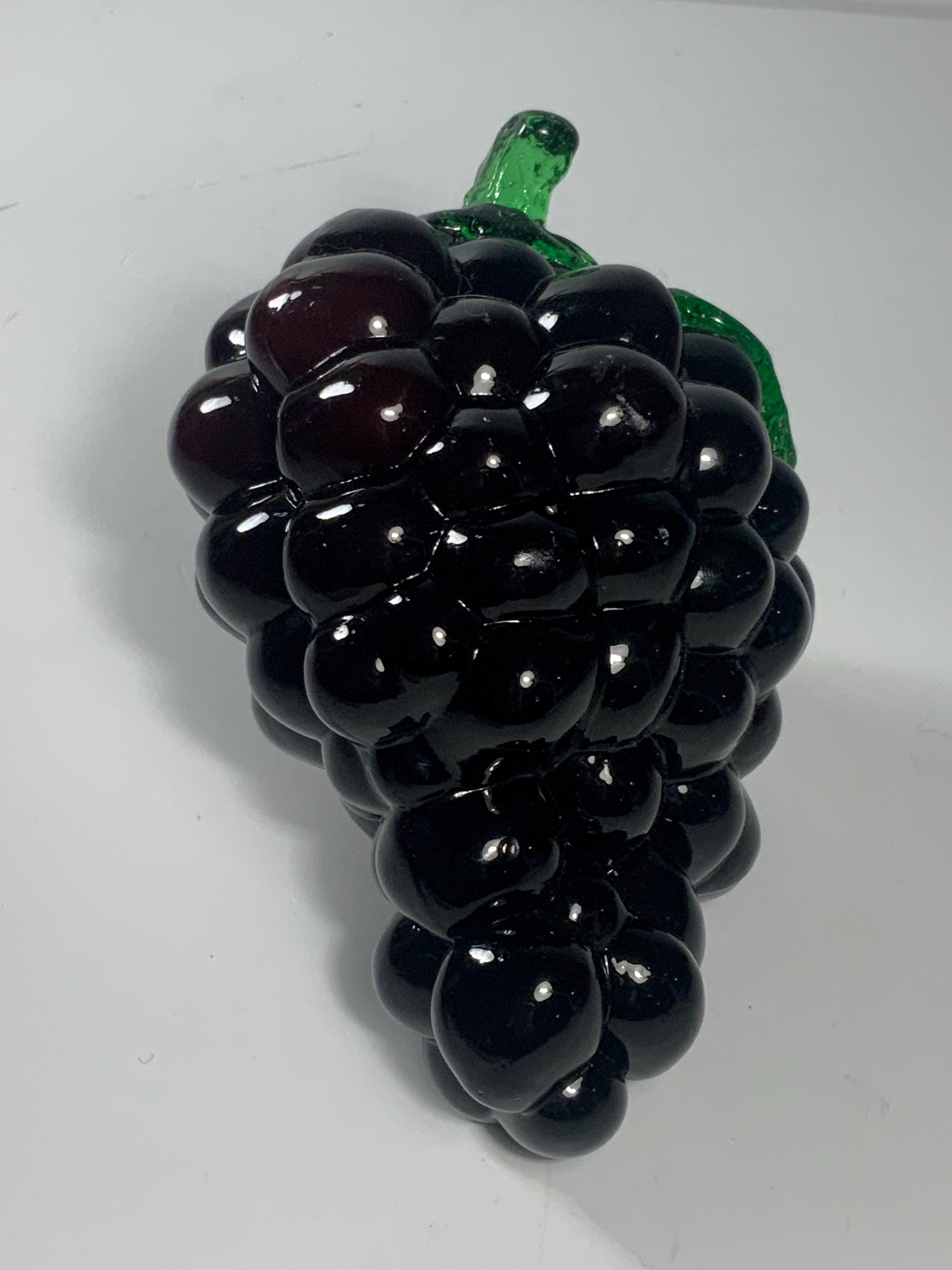 Vintage Hand Blown Art Glass Grape Bunch 5.5 In. - Etsy
