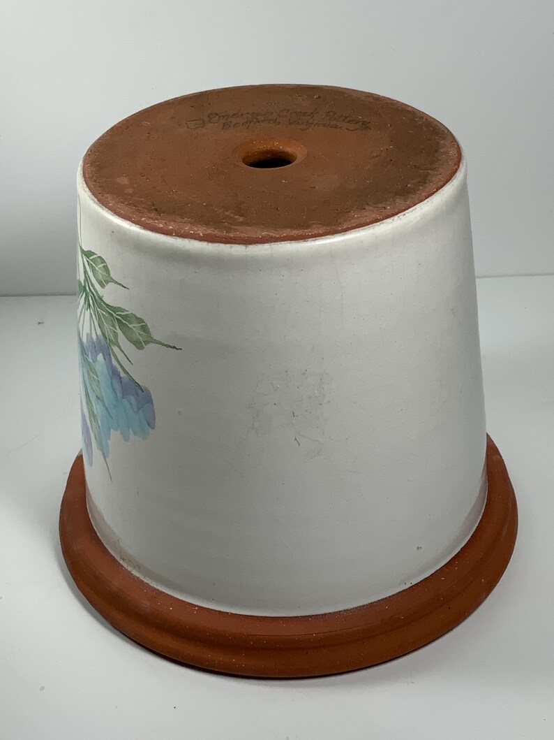 Vintage Emerson Creek Pottery Bedford Virginia Large Hydrangea Planter