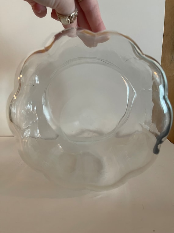 ヴィンテージ アンカーホッキング 透明ガラス パンプキン キャンディ