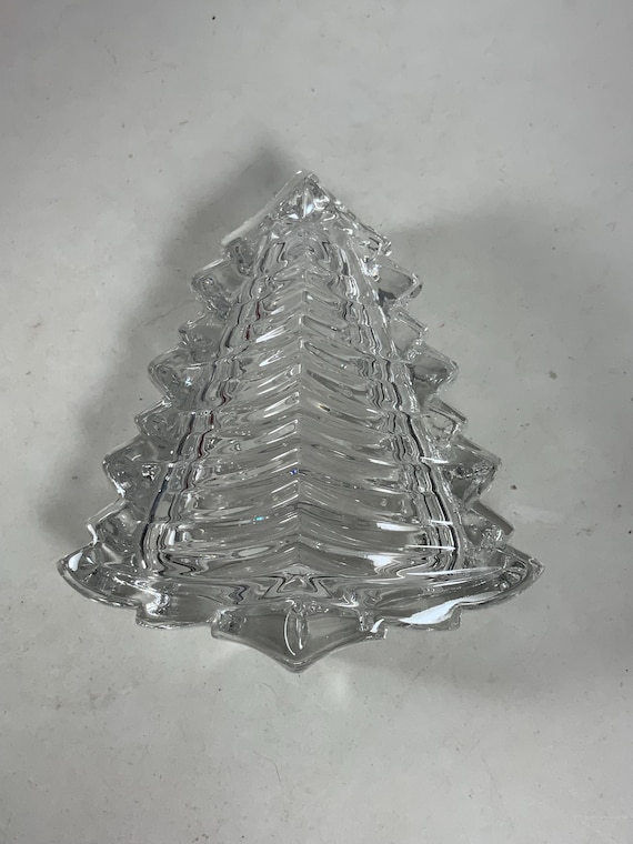 gorham クリスマスツリー クリスタルガラス ゴールド　ドイツ製 Gorham クリスタル クリスマス ツリー 小物入れ オリジナル ボックス
