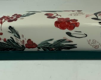 Anthropologie Holly & Pear Covered Butter Dish 7 in.