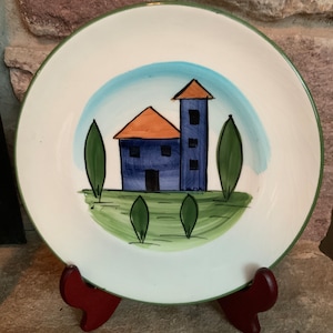 World Market Ceramic Italian Plate 8.5 in.