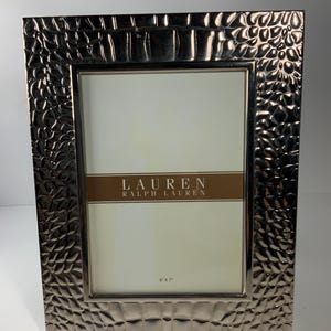 新品未使用　Ralph Lauren シルバー フォトフレーム 5x7 Ralph Lauren Fenimore Pattern Design 5