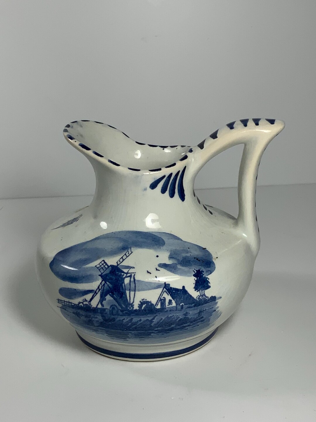 Delft Mini Windmill Pitcher/creamer 4.5 In. - Etsy