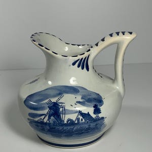 Delft Mini Windmühle Krug / Milchkännchen 11,5 cm.