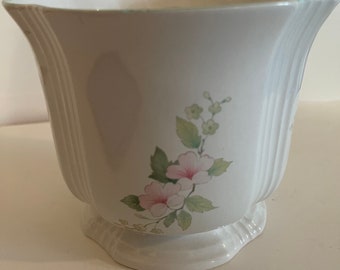 Vintage Royal Winton Staffordshire Inglaterra Floral Maceta de cerámica
