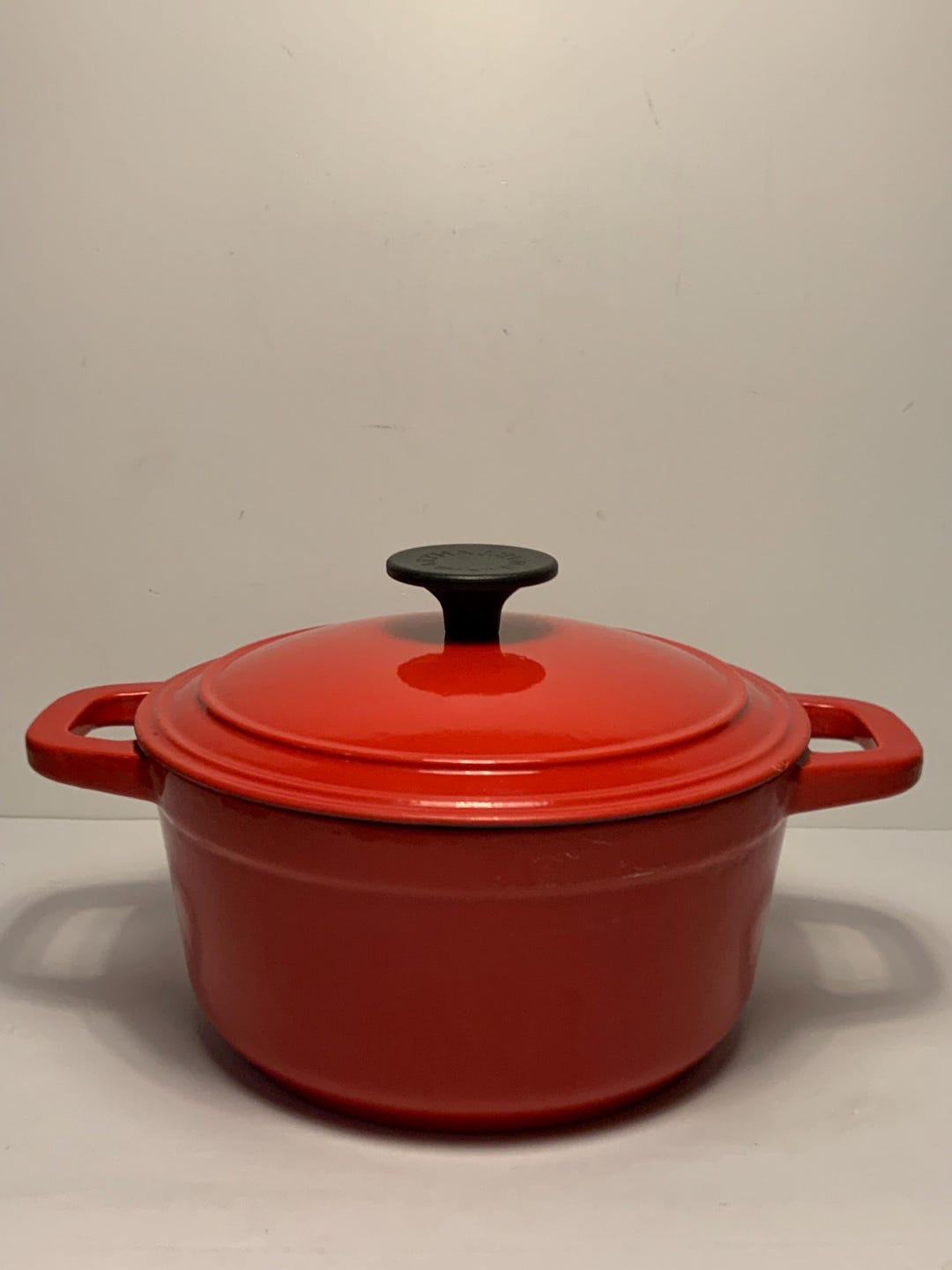 Vintage Martha Stewart Heavy Red Cast Iron Pan & Lid 11 In. - Etsy
